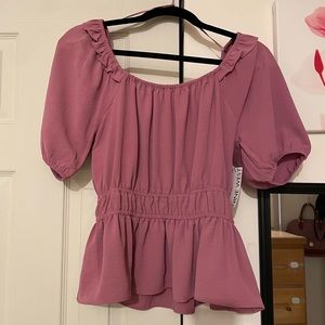 NWT Nine West Peplum Top
